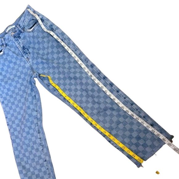 Pacsun Jeans Pacsun Eco Checkerboard High Waisted Straight Leg Jean SZ 26 - Picture 3 of 5